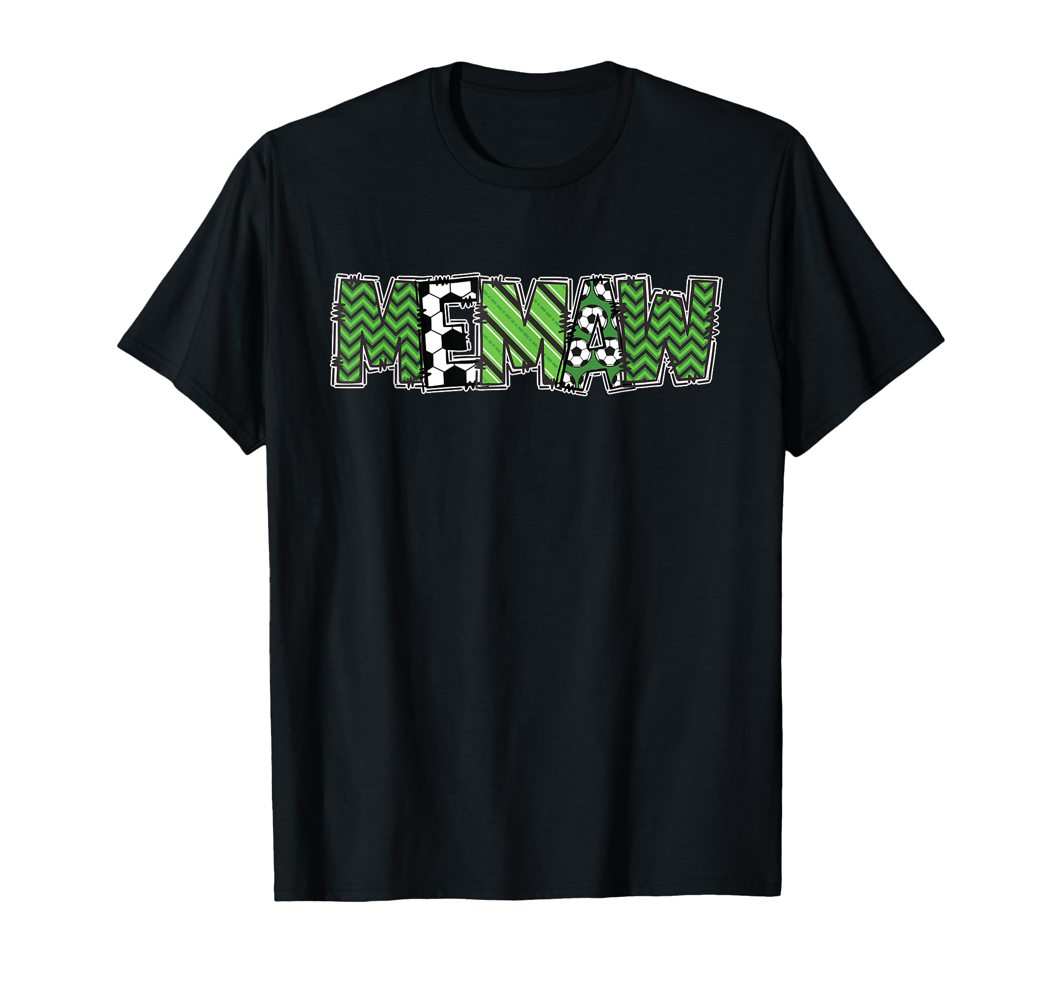 Soccer Memaw Birthday Party T-Shirt - Graphic Print Unisex