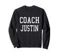 Coach Justin Custom Football Soccer Sweatshirt - Novelty Apparel Unisex