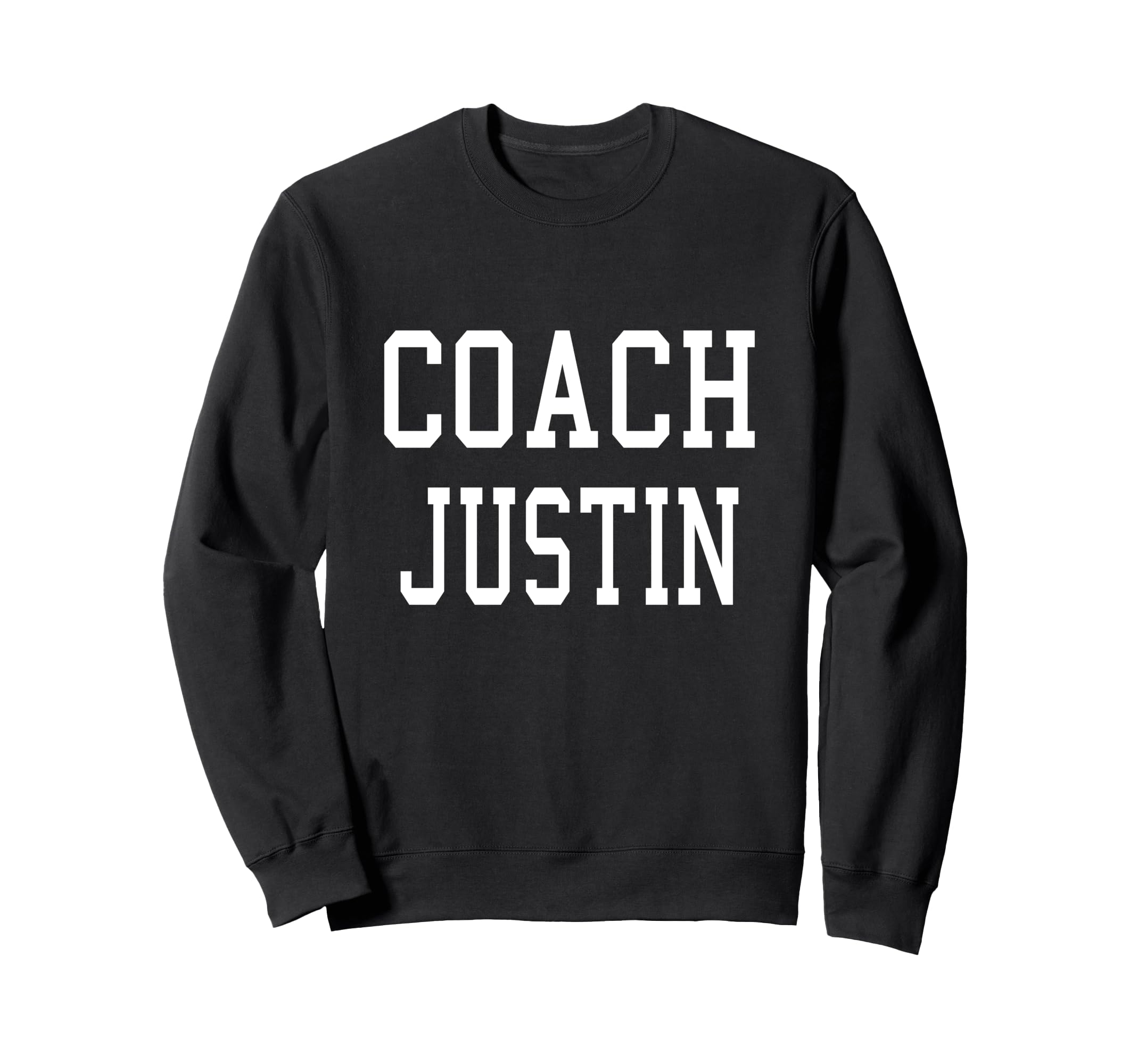 Coach Justin Custom Football Soccer Sweatshirt - Novelty Apparel Unisex