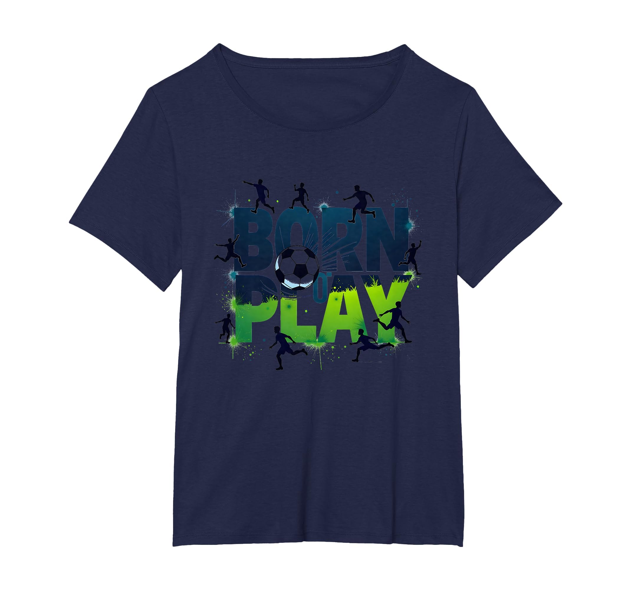 Born To Play Soccer Athlete Passion T-Shirt - Minimalist Print Men Women