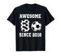 8 Years Old Birthday Soccer T-Shirt - Fun Novelty Design for Adults