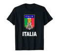 Italia Soccer Support Team T-Shirt - Casual Everyday Wear Men Women