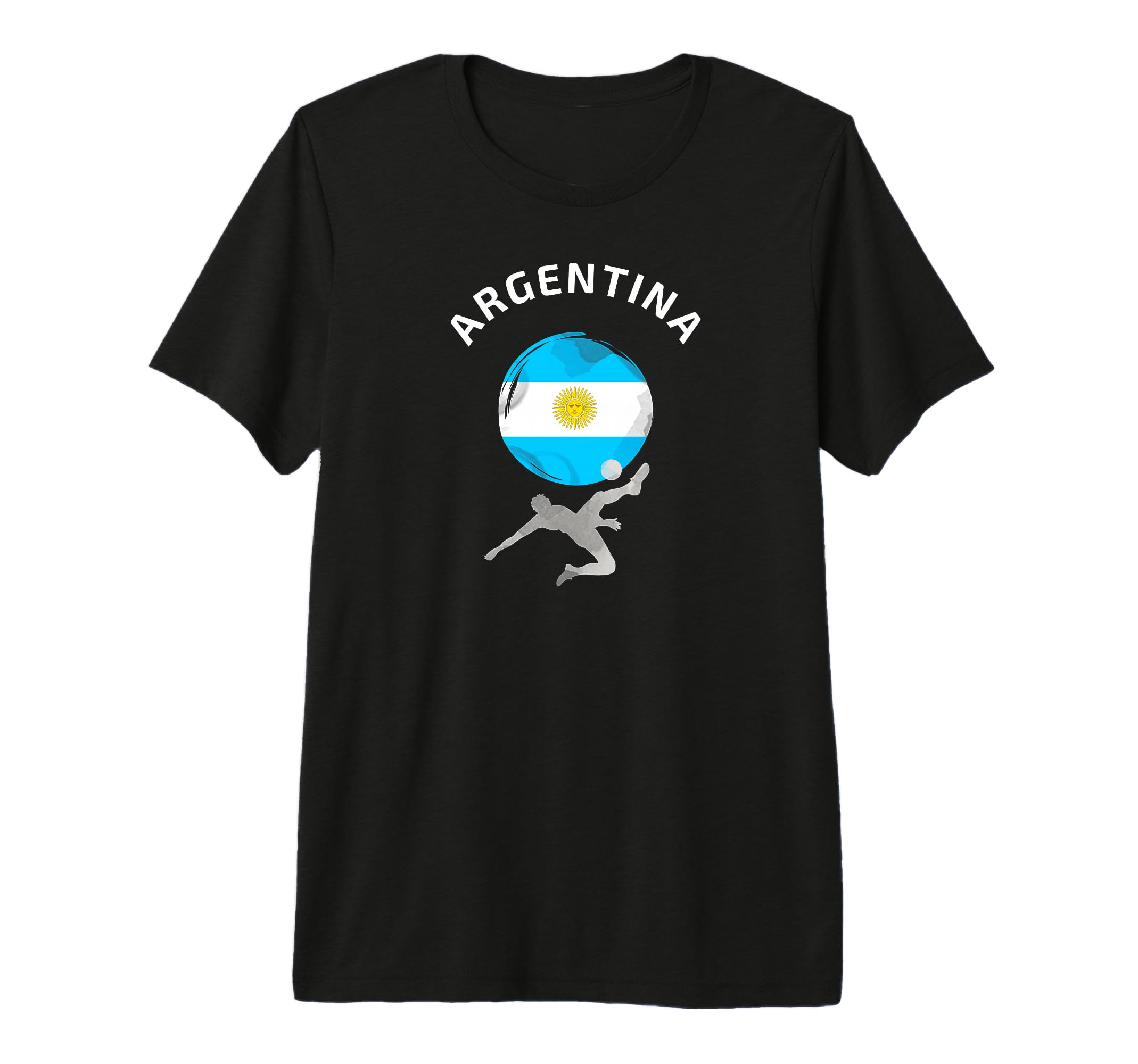 Football Goal Argentina Flag World T-Shirt - Aesthetic Graphic Men Women