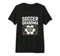 Soccer Grandma Heart Field Cleats Tri T-Shirt - Trendy Graphic for Adults