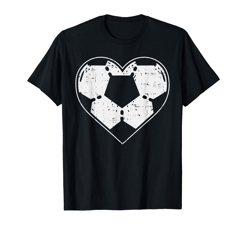 Soccer Ball Heart Sport Football T-Shirt - Aesthetic Graphic for Adults
