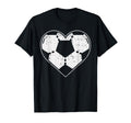 Soccer Ball Heart Sport Football T-Shirt - Aesthetic Graphic for Adults