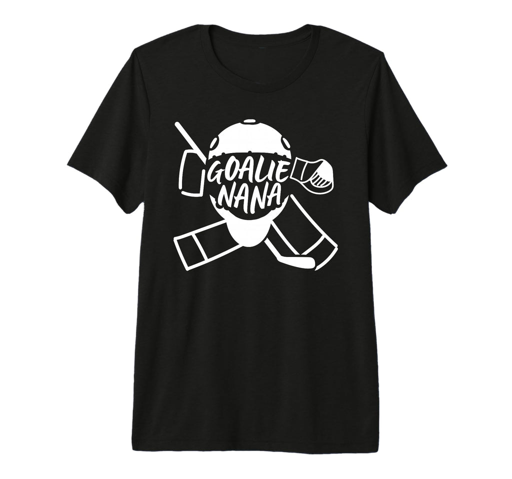 Ice Hockey Goalie Nana Hockey Keeper T-Shirt - Custom Art Print Unisex