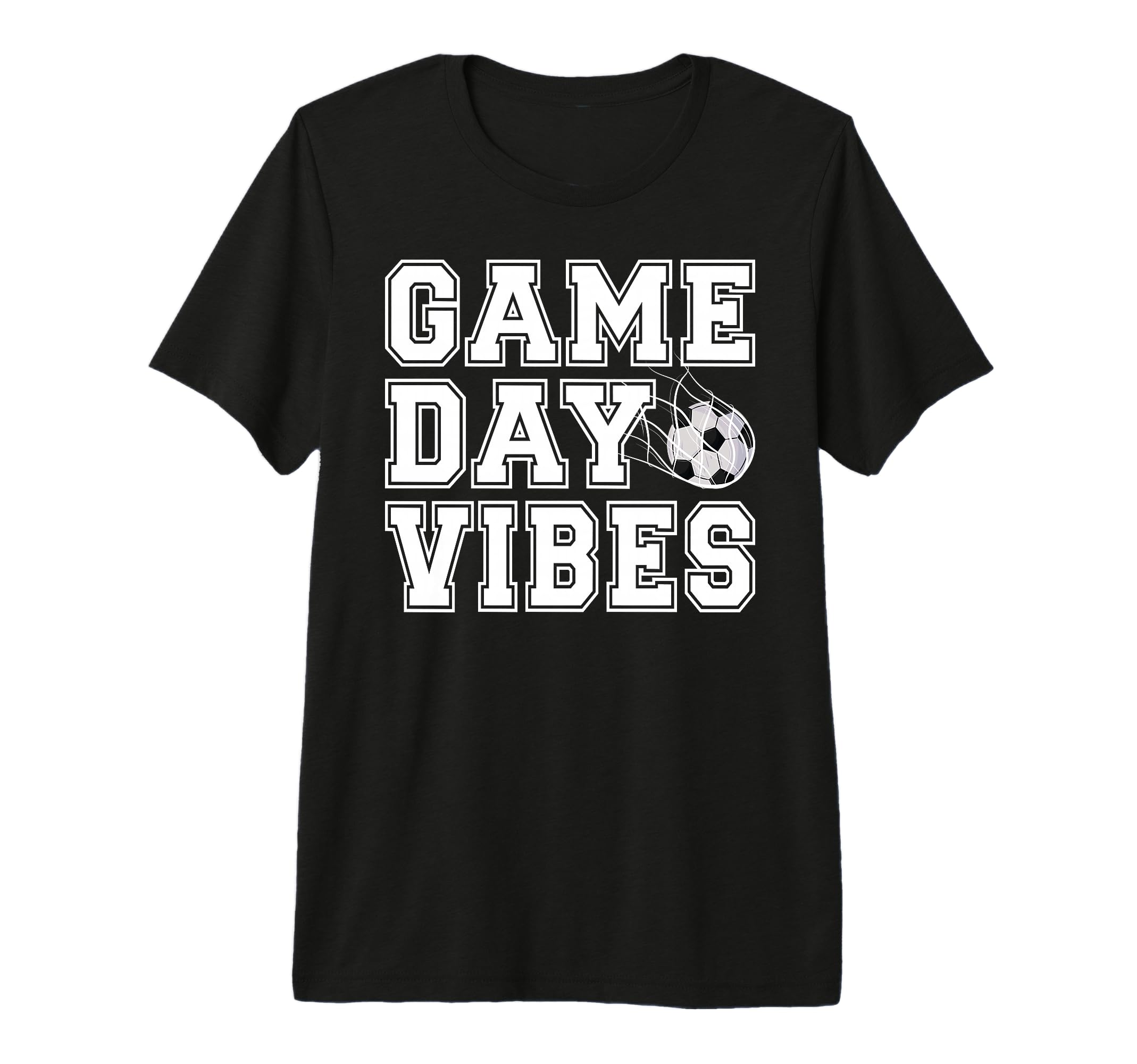 Game Day Vibes Soccer Game Day Soccer T-Shirt - Fun Novelty Design Unisex