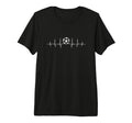 Football Ecg Heartbeat T-Shirt - Casual Everyday Wear Men Women