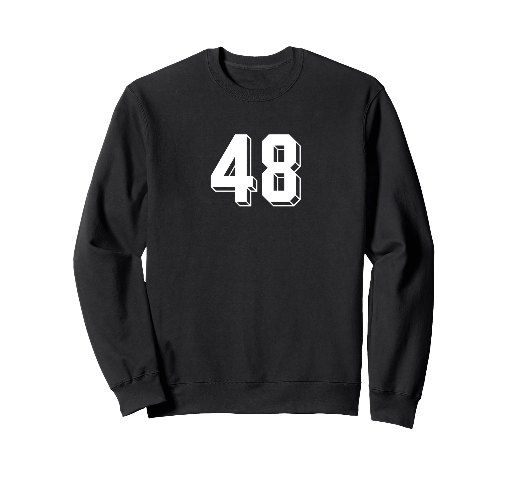 Number 48 80S 90S Soccer Team Sweatshirt - Casual Everyday Wear Men Women