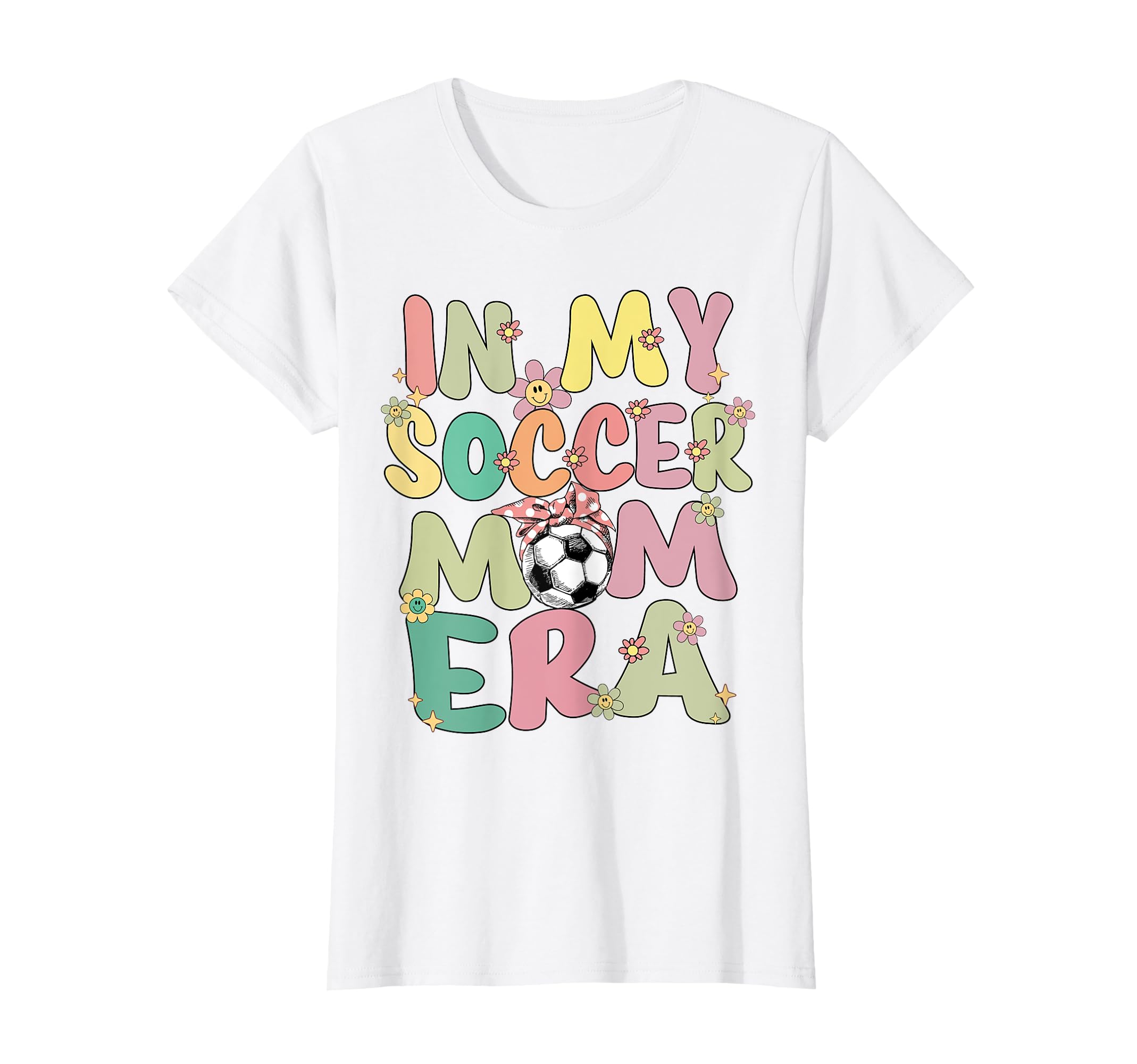 My Soccer Mom Era Groovy Soccer Mom Life T-Shirt - Trendy Graphic Unisex