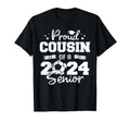 Proud Cousin 2024 Senior Funny Soccer T-Shirt - Trendy Graphic Men Women