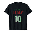 Italy Soccer 10 Football Game Fan T-Shirt - Streetwear Style Unisex