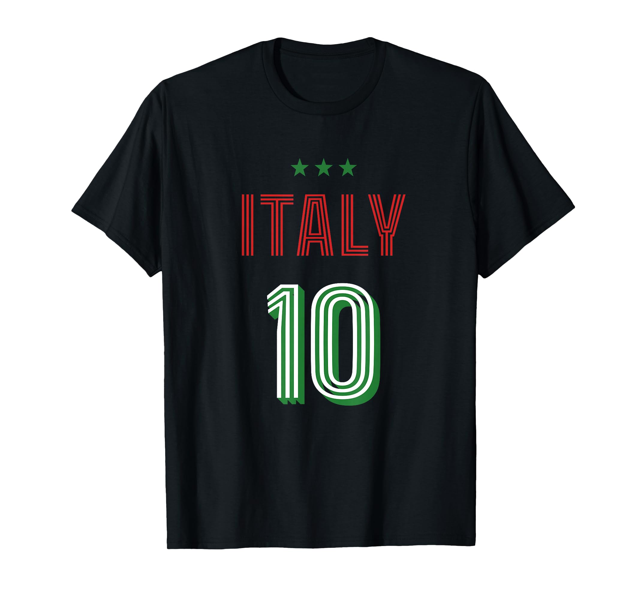 Italy Soccer 10 Football Game Fan T-Shirt - Streetwear Style Unisex