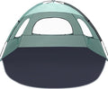 NXONE Beach Tent Sun Shade Shelter for 3/4/6 Person Person with UV Protection, Extended Floor, 3 Mesh Roll Up Windows & 8.0/8.5mm Fiberglass Rods丨Carry Bag Included