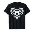 Valentines Day Soccer Heart T-Shirt - Streetwear Style Men Women