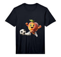 Mens Peach Soccer Performance T-Shirt - Novelty Apparel Unisex