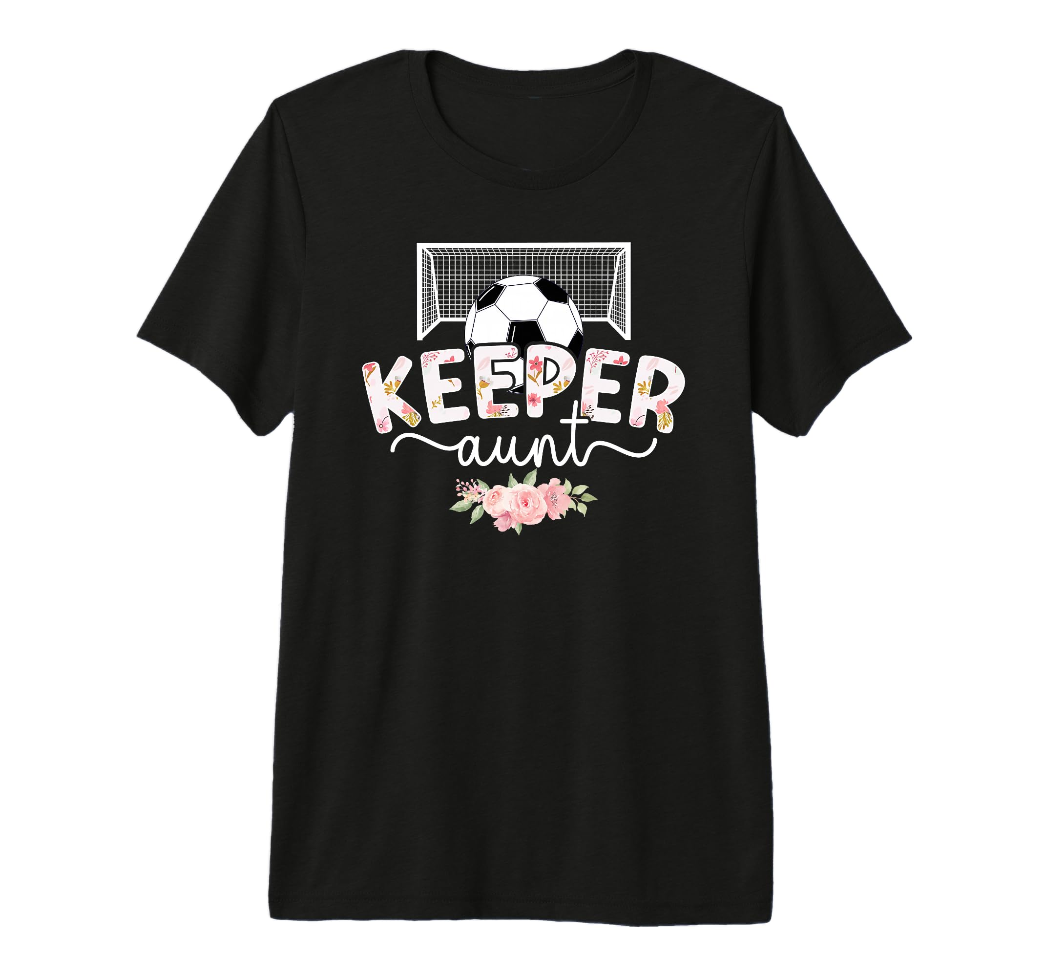 Soccer Keeper Aunt Soccer Goalie T-Shirt - Minimalist Print for Adults