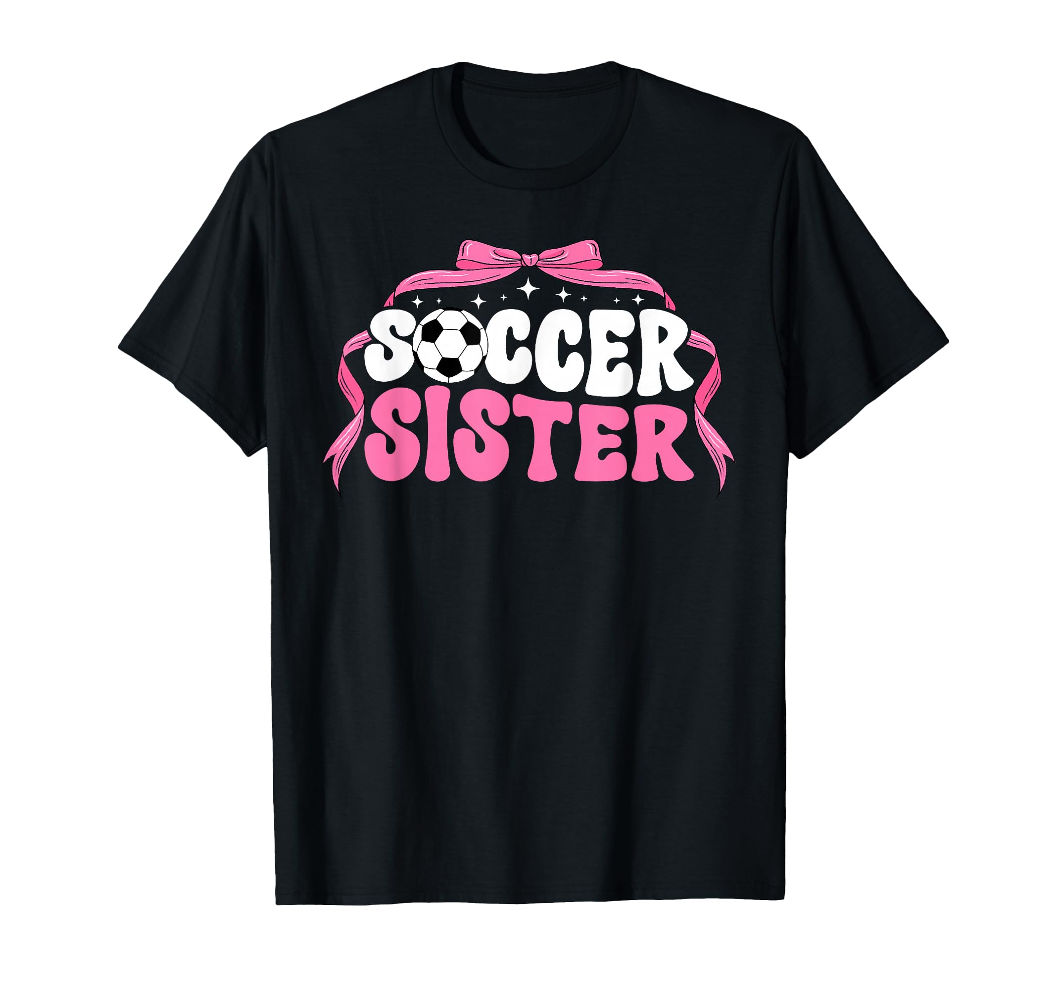 Soccer Sister Coquette Soccer T-Shirt - Casual Everyday Wear Men Women