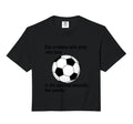 Soccer Problem Who Love Comfort Colors Crop T-Shirt - Graphic Print Unisex