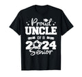 Proud Uncle 2024 Senior Funny Soccer 2024 T-Shirt - Trendy Graphic Unisex