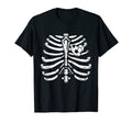 Soccer Player Heart Skeleton Ribs T-Shirt - Graphic Print for Adults