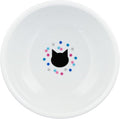 Necoichi Elevated Cat Food Bowl Prevent Neck & Whisker Fatigue, Dishwasher and Microwave Safe, No.1 Seller in Japan! (Colorful Dots, Large)