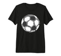 Soccer Ball Sports Players Or Fans Tri T-Shirt - Graphic Print for Adults