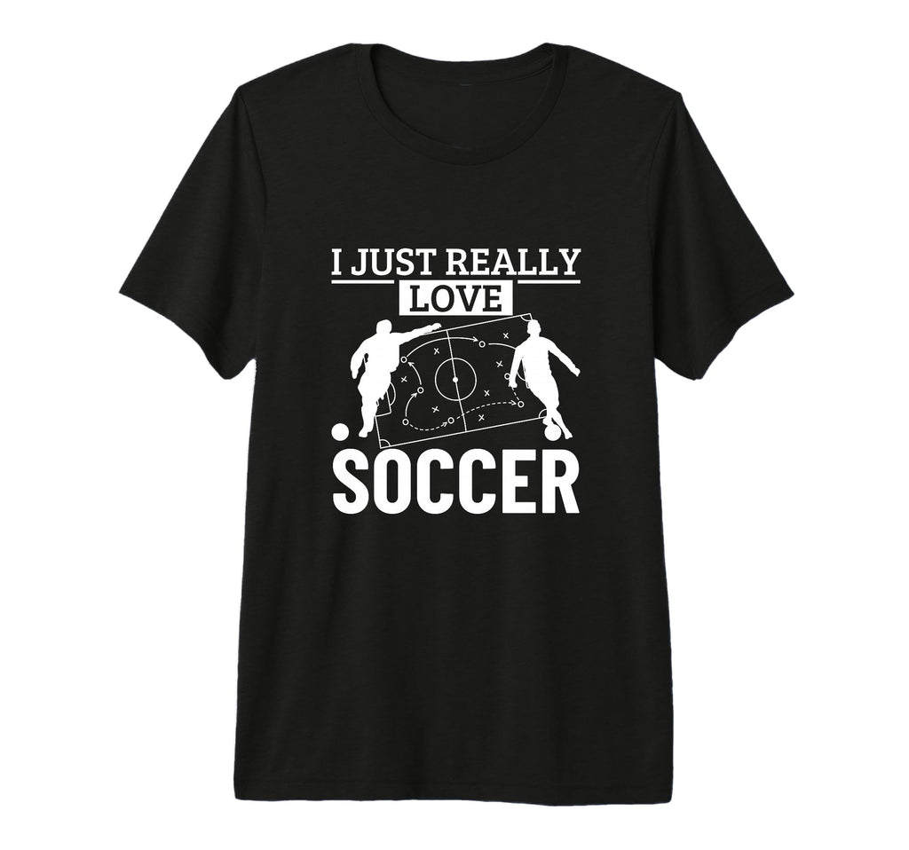 Soccer Player I Just Really Love Soccer T-Shirt - Aesthetic Graphic Unisex