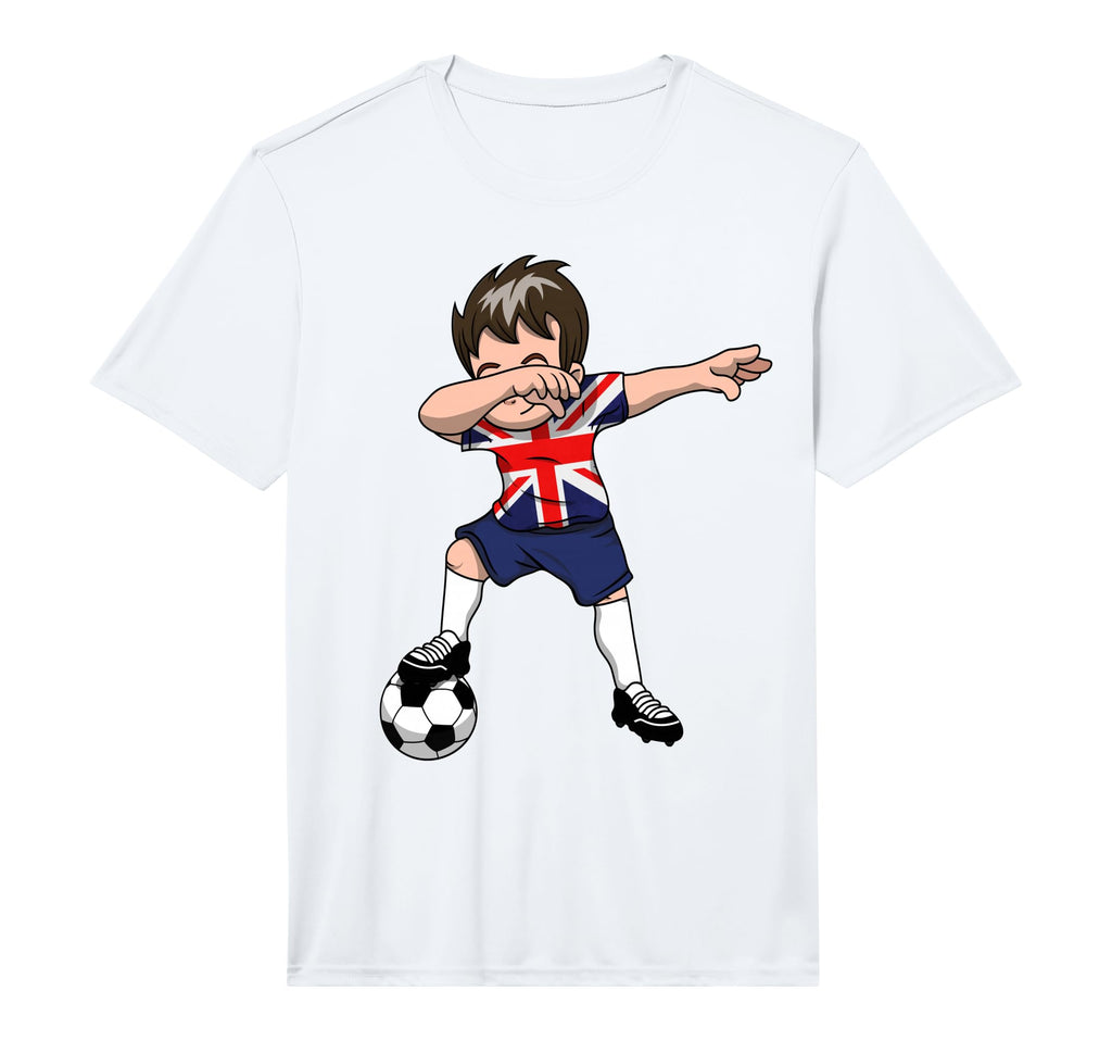 Great Britain British Dabbing Soccer T-Shirt - Graphic Print Men Women