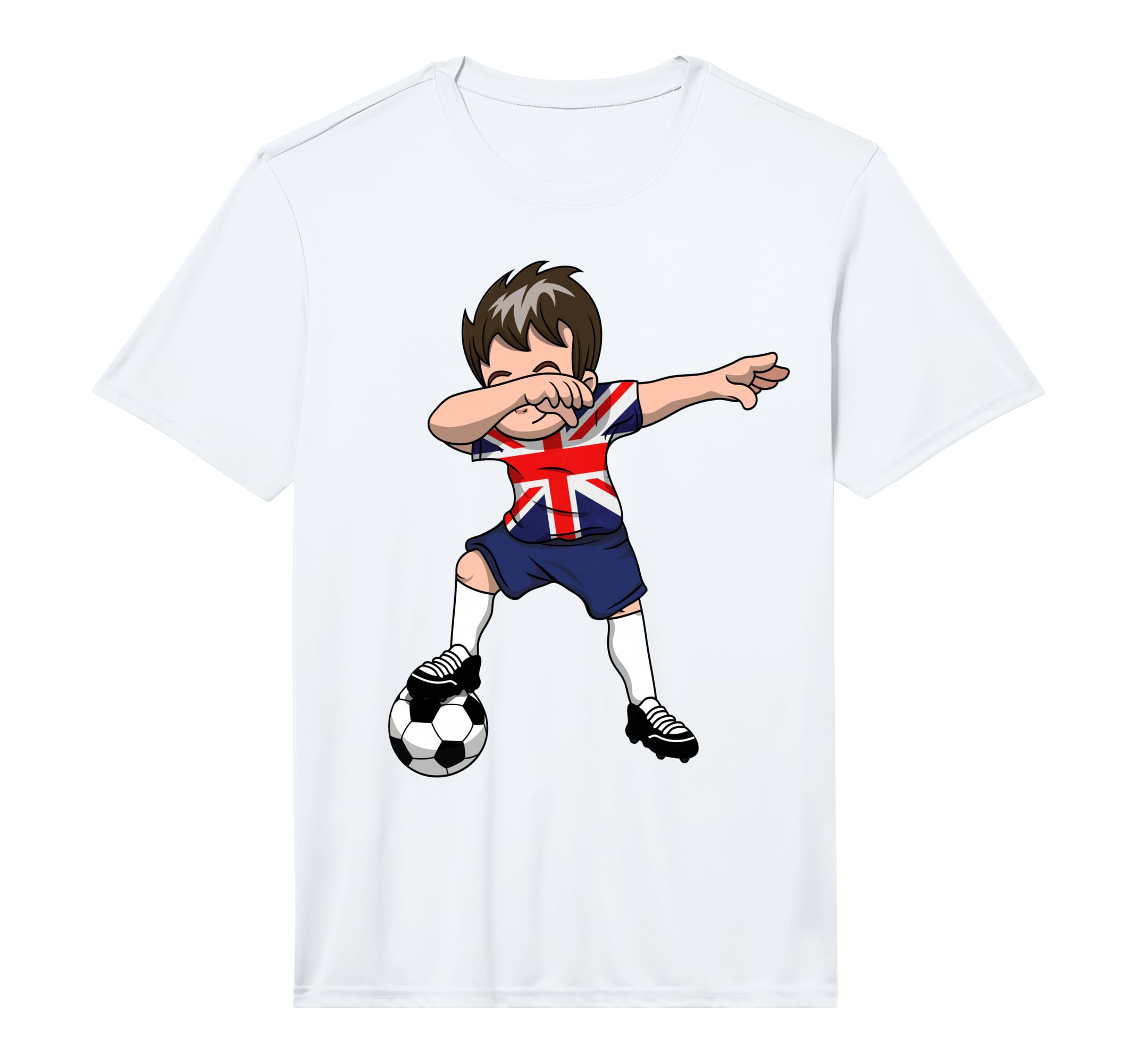 Great Britain British Dabbing Soccer T-Shirt - Graphic Print Men Women