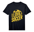 Mens I Love Soccer Enthusiast T-Shirt - Aesthetic Graphic for Adults