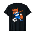 Dabbing Fox Nicaragua Soccer T-Shirt - Casual Everyday Wear for Adults