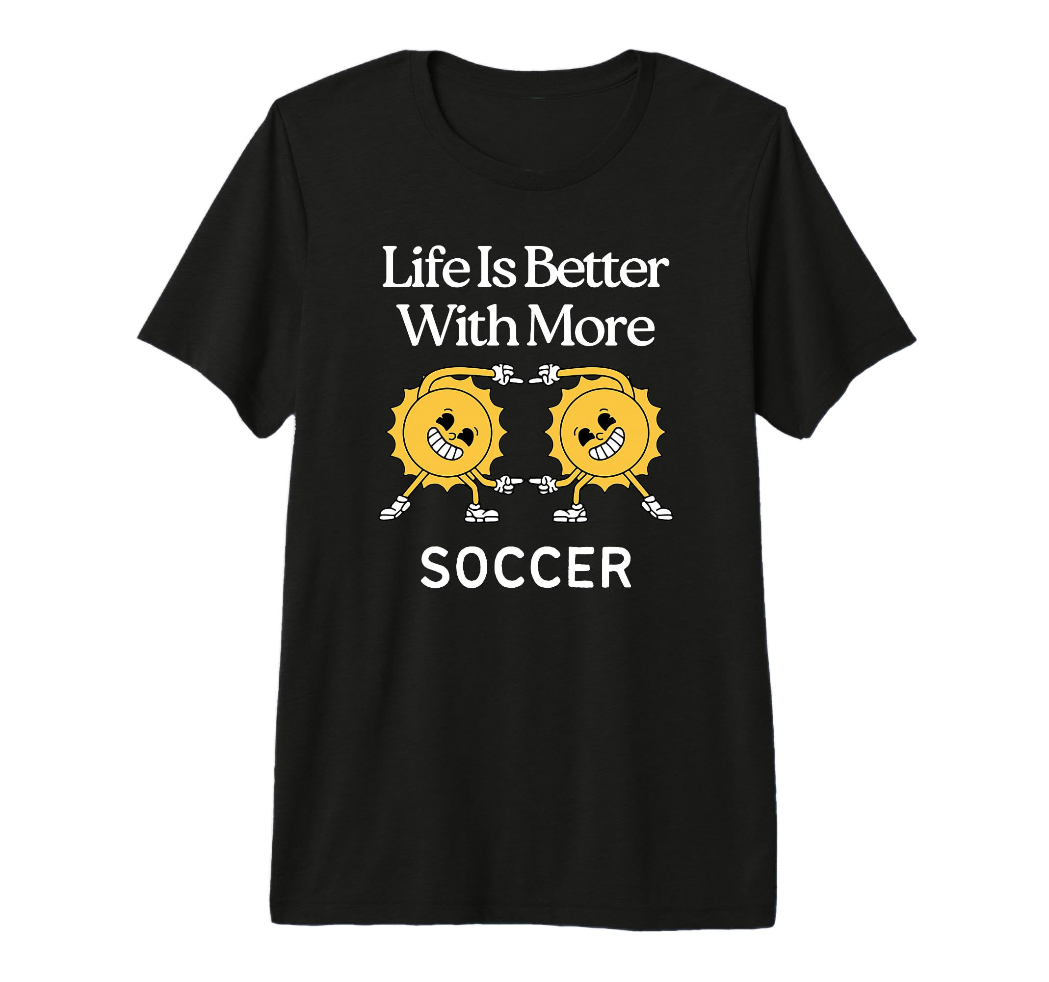 Life Is Better More Soccer Tri Blend T-Shirt - Unique Graphic Men Women