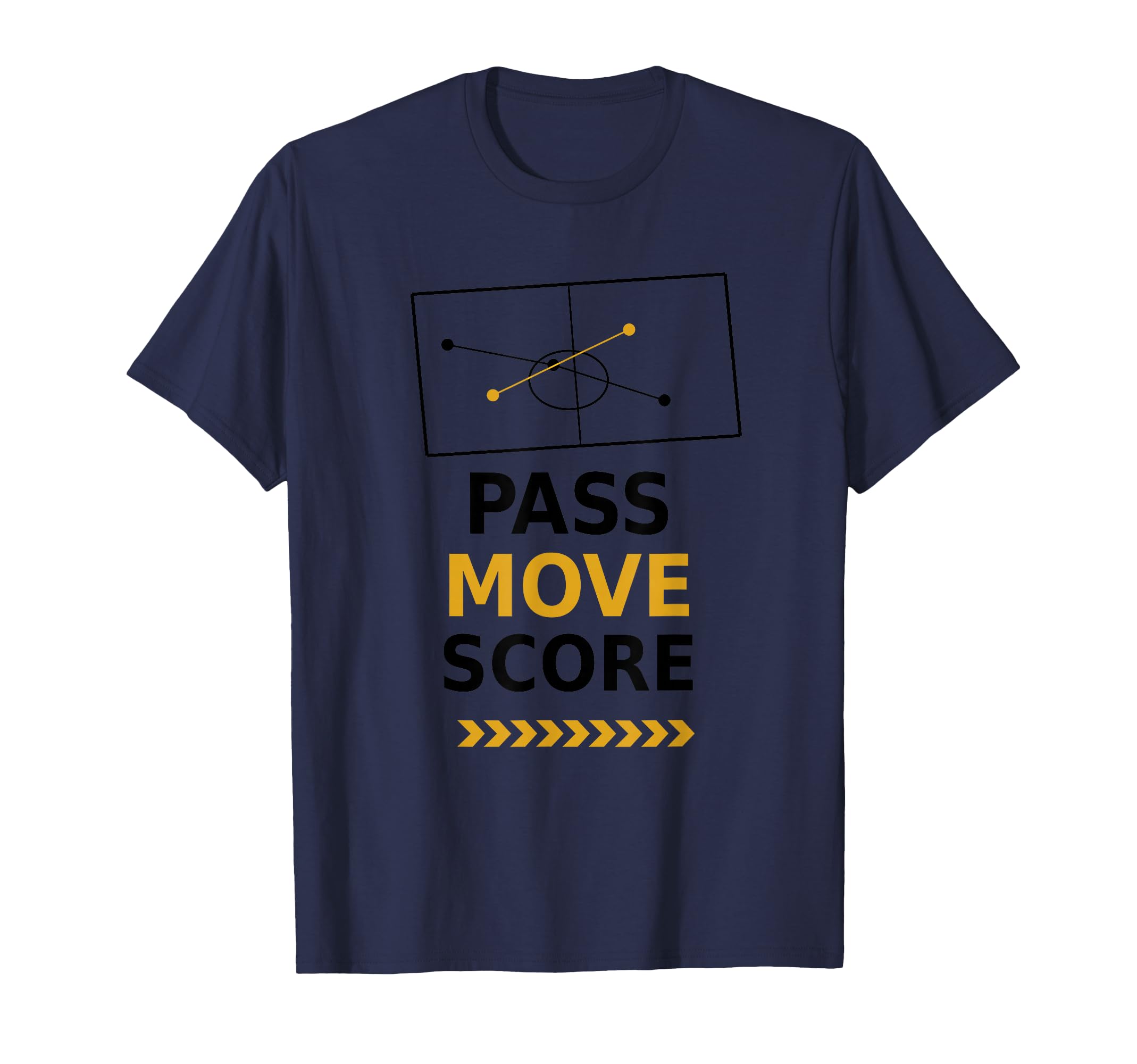 Football Collection Pass Move Score T-Shirt - Custom Art Print Unisex