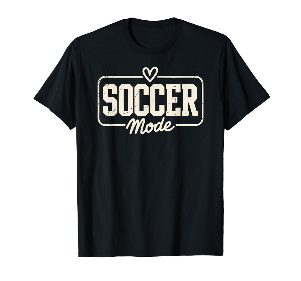 Soccer Mode Fun Heart And Field T-Shirt - Novelty Apparel for Adults