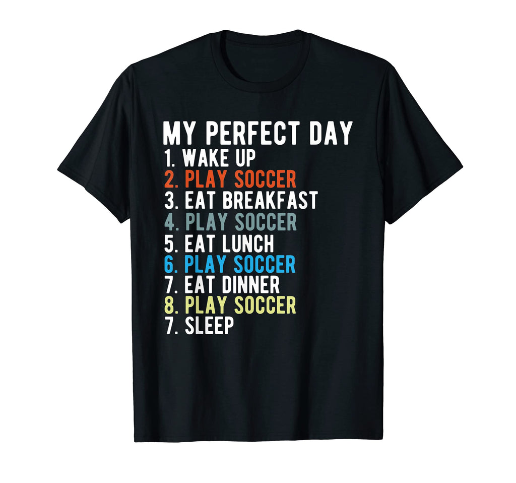 My Day Play Soccer Funny Player And Coach T-Shirt - Minimalist Print Unisex