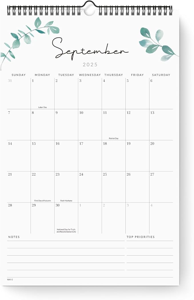 Jotsome Wall Calendar 2025-2026, Large Academic Monthly Calendar From July 2025 to December 2026 11"x17", Aesthetic Wall Decoration in Home and Office for Easy Organizing
