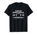 Fantasy Football Champion 2019 League Gift T-Shirt - Trendy Graphic Unisex