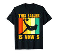 Happy 5Th Birthday 5 Year Old Soccer T-Shirt - Aesthetic Graphic Men Women