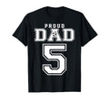 Number 5 Custom Proud Soccer Futbol T-Shirt - Casual Everyday Wear Unisex