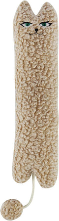 TTcat Catnip Silvervine Matatabi Pillow for Cats & Kittens,Cat Kicker Toy,Large Size Cat Pillow Soothing Plush Cat Toy(Beige).