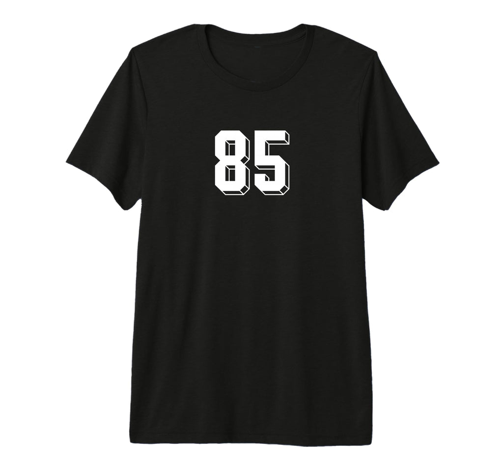 Number 85 80S 90S Soccer Team Jersey T-Shirt - Fun Novelty Design Unisex