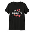 My Heart Belongs To Paris Soccer Ball T-Shirt - Trendy Graphic Men Women