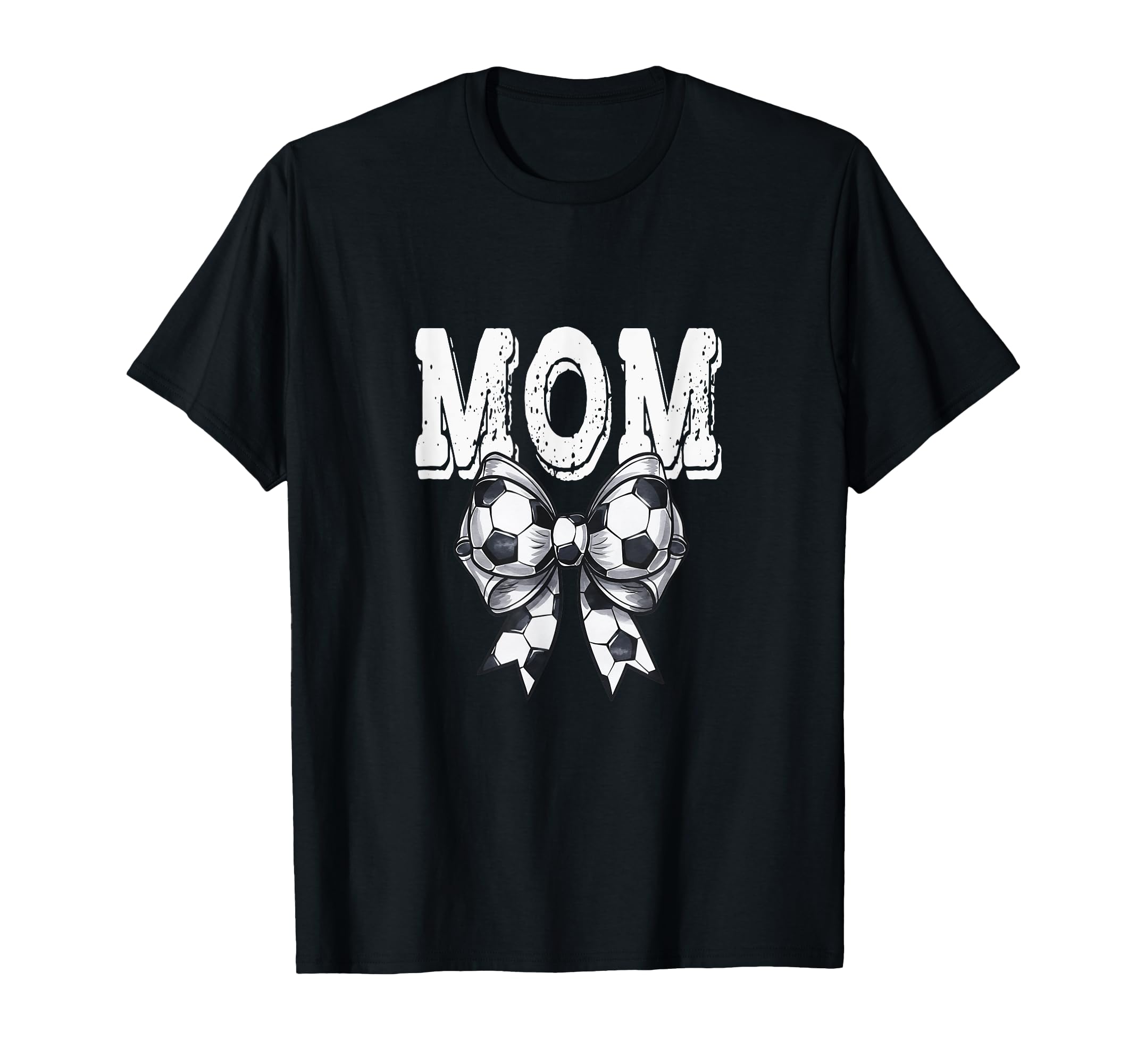 Coquette Soccer Bow Mom Sister Grandma T-Shirt - Minimalist Print Men Women