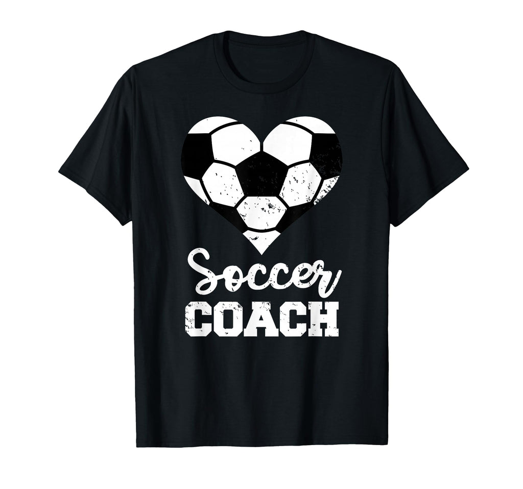 Soccer Coach Heart Funny Soccer Player T-Shirt - Fun Novelty Design Unisex