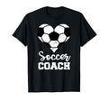 Soccer Coach Heart Funny Soccer Player T-Shirt - Fun Novelty Design Unisex