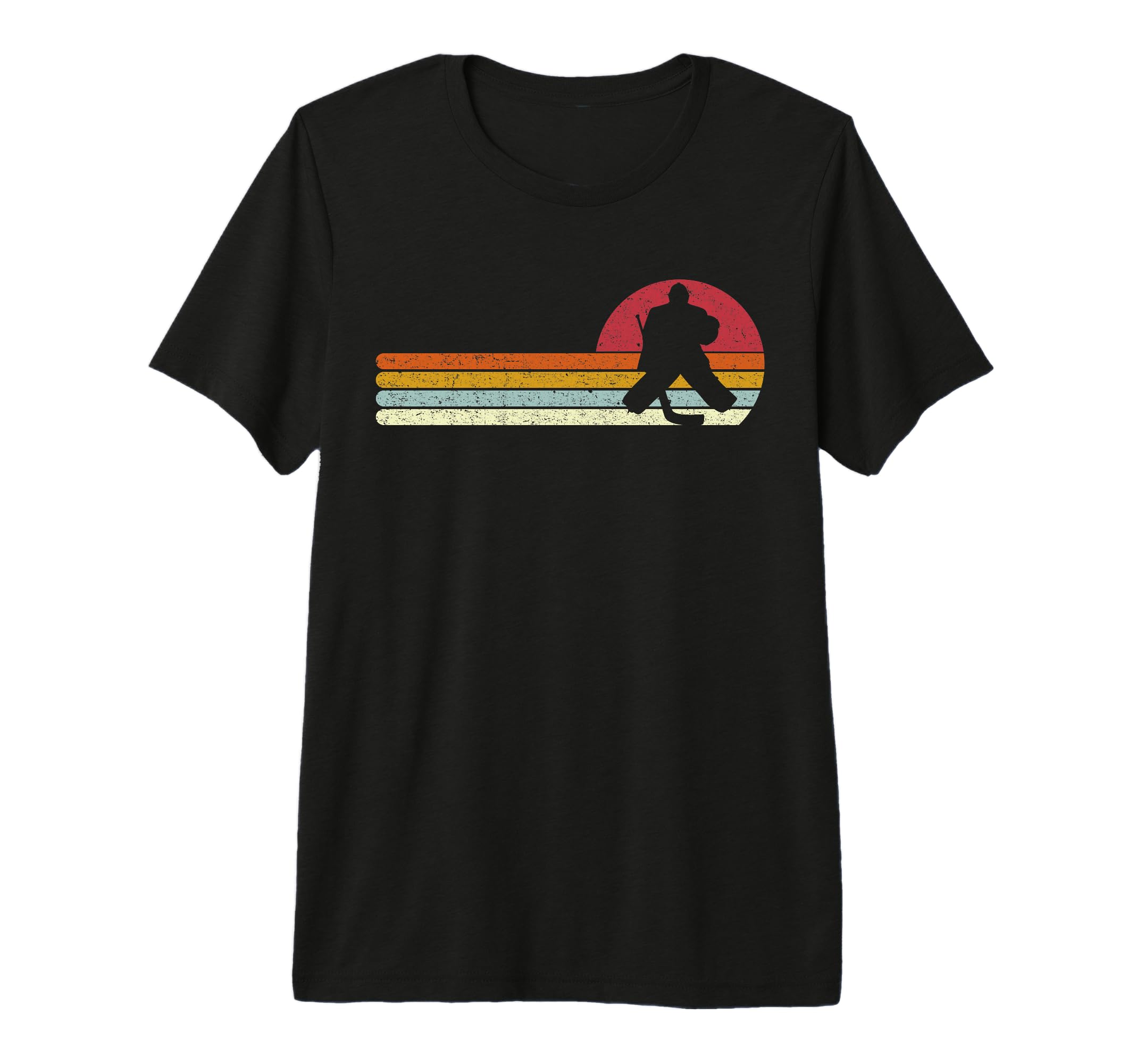 Goalie Sunset Ice Hockey Goalkeeper T-Shirt - Streetwear Style Men Women