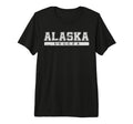 Alaska Soccer White Text Tri Blend T-Shirt - Graphic Print for Adults