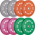 2 Inch Bumper Plates，10-500lbs，Barbell Rubber Olympic Weight Plates Set for Home Gym, Strength Training & Weight Lifting, Multiple Options Colors